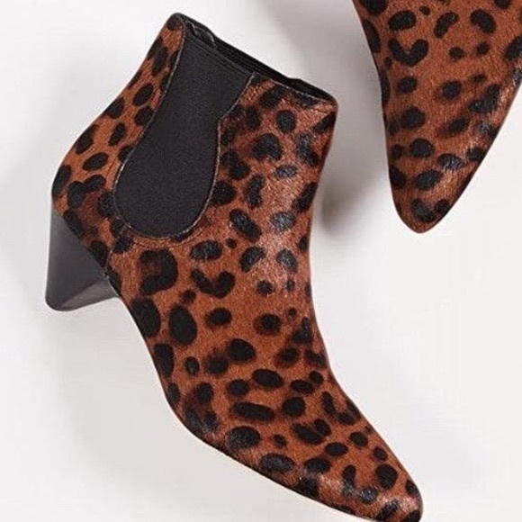 Joie Barleena leopard calf hair CHELSEA ankle bootie - Picture 7 of 16